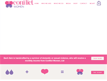 Tablet Screenshot of conflictwomen.com